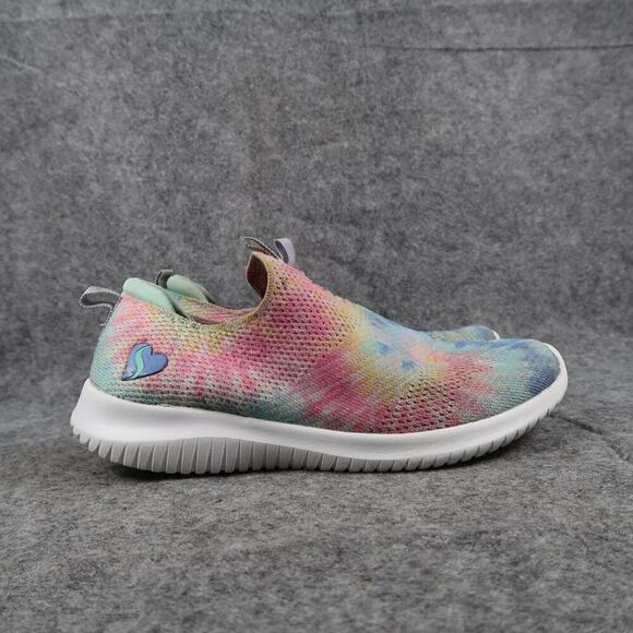 Skechers Shoes Girls 3 Sneakers Slip On Memory Foam Stretch Fit Comfort Colorful - Picture 1 of 12